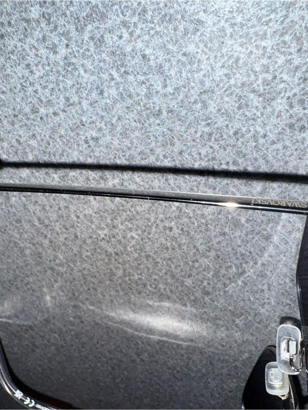 Swarovski Blue Silver Rimless Sunglasses - Picture 3 of 13